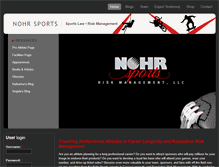 Tablet Screenshot of nohrsports.com